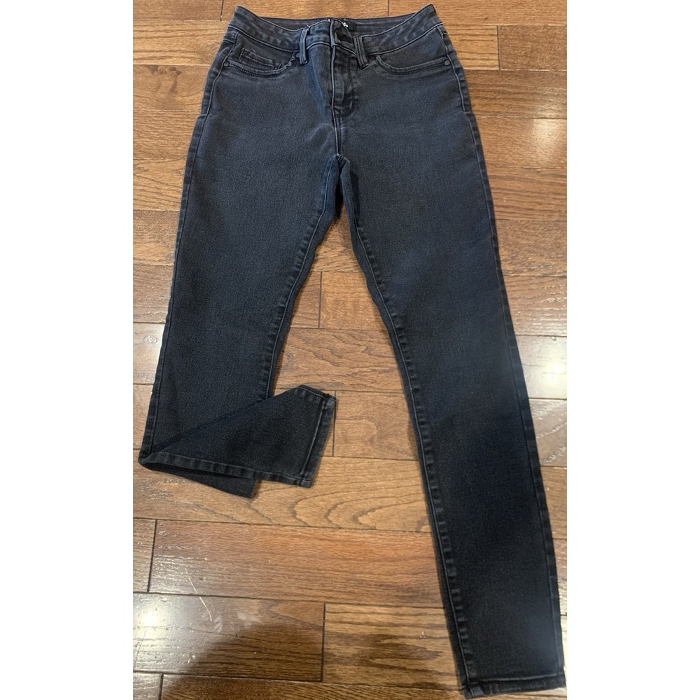 D jeans Womens Juniors 4‎ Black Skinny Midrise Stretch Denim Ankle Pants